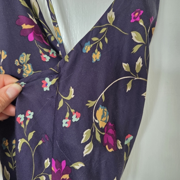 Dress Forum Plum Floral Midi Dress Medium - Picture 7 of 11